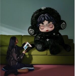 POPMART SKULLPANDA You Found Me! Darkness Plush Doll Pendant